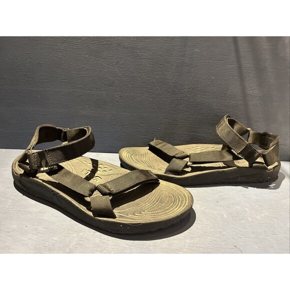 TEVA Mens Size 13 Sandals Shoe Black Textile Terradactyl Sport Hiking Water 6640 - Picture 1 of 9